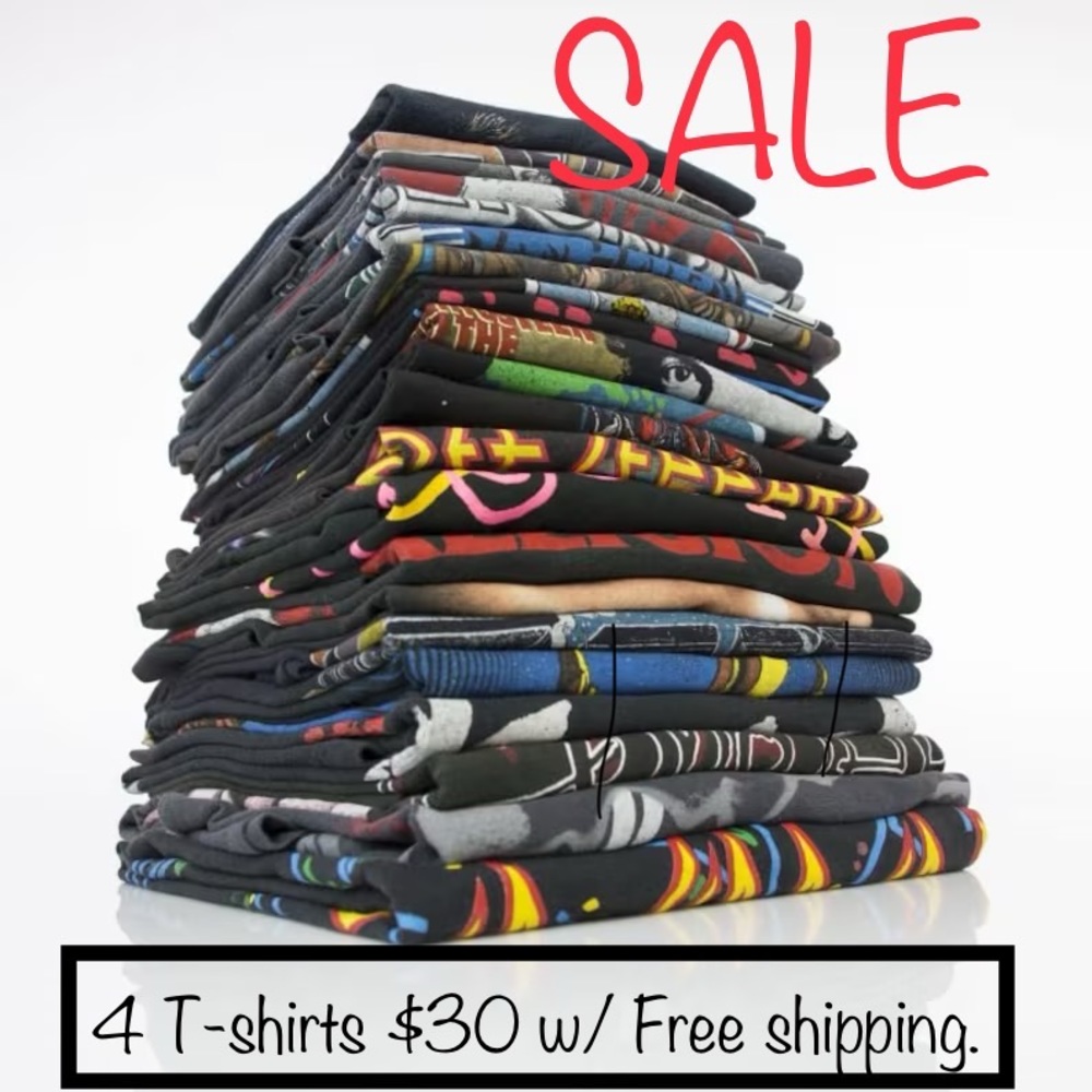 Tshirt Sale 4 for $30 shipping included 🔥